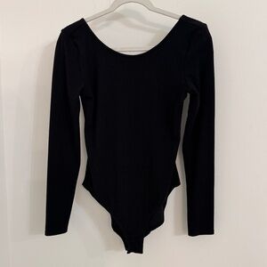 Anthro Women's Black Bodysuit